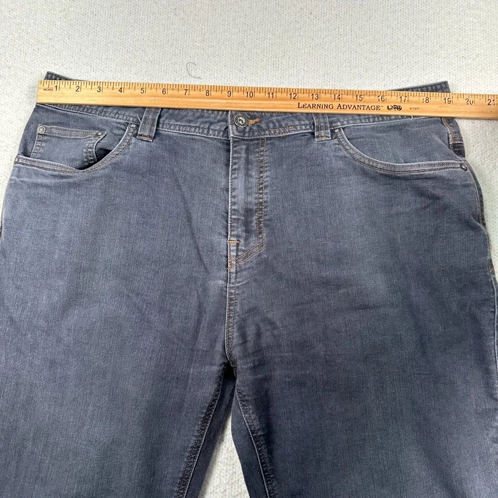 Prana‎ Bridger Jeans Mens 38x29 Slim Fit Straight Stretch Outdoors Hiking Gray
